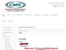 Tablet Screenshot of cruisermotorsports.com